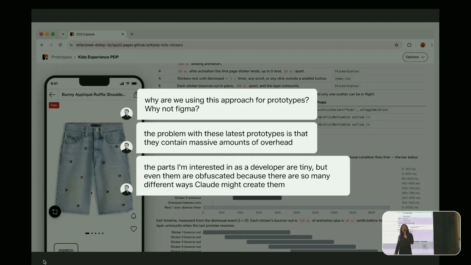 Engineer feedback on Claude generated motion specs: why not Figma